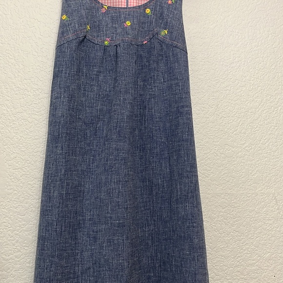 Young Edwardian Vintage Chambray Maxi Dress - Picture 9 of 17